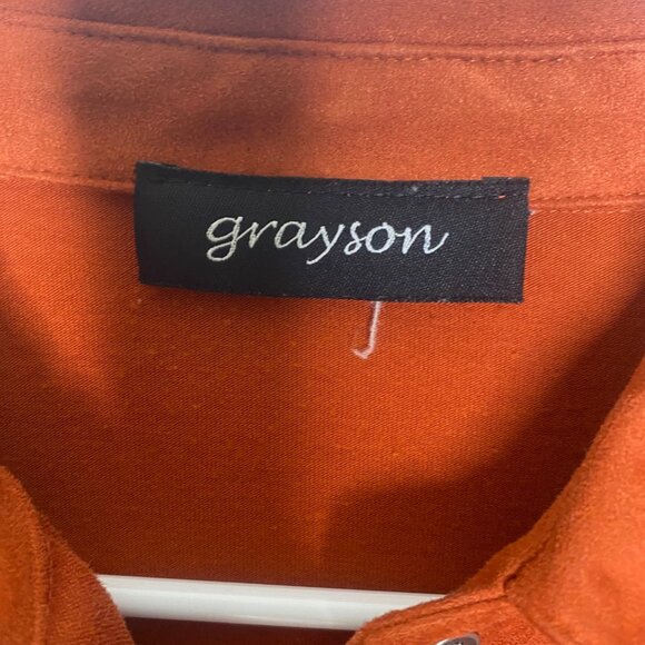 Grayson Button-Up Shirt Womens XS Roll-Tab Sleeves Soft Comfy Casual - Picture 2 of 9